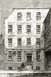 Dr. Samuel Johnsons Haus in der Gough Square 17, aus 